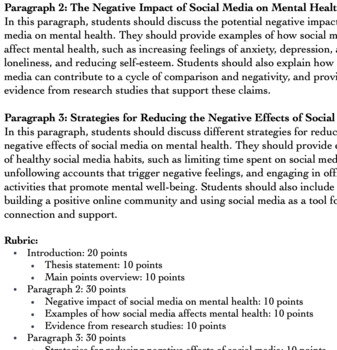 social media affects on mental health essay