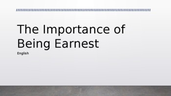 Preview of The Importance of Being Earnest & Comedy Presentation