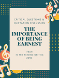 The Importance of Being Earnest: Critical Questions & Quot