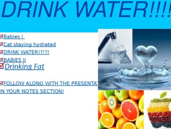 Preview of The Importance of Drinking Water/Unhealthy Drinks/Dangers of Energy Drinks