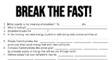 The Importance of Eating Break+Fast Notes