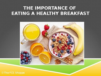 Preview of The Importance of Eating a Healthy Breakfast