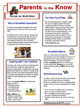 Preview of The Importance of Healthy Choices Parent Newsletter (English)