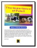 The Importance of Pets Critical Literacy Unit