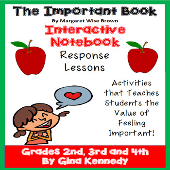 Preview of "The Important Book" Interactive Notebook Reading Responses and Activities