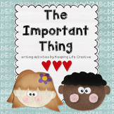 The Important Book {writing activities}