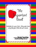 The Important Book - writing activities to make a class book