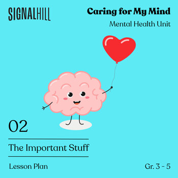 Preview of The Important Stuff | Mental Health Lesson Plan