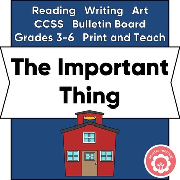 Preview of The Most Important Thing About School Poetry and Art CCSS Grades 3-6