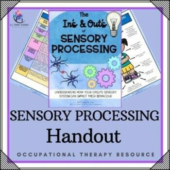 Preview of The In's & Out's of Sensory Processing - Occupational Therapy Handout - SPED