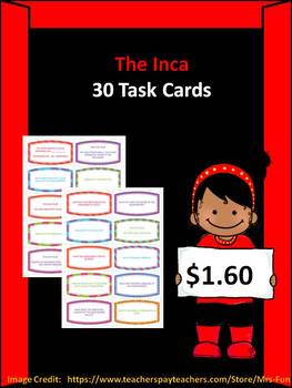 Preview of The Inca (30 Task Cards)