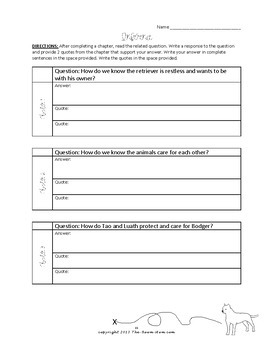 the incredible journey worksheet answers