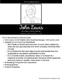 The Incredible Life of John Lewis Reading Comprehension Bu