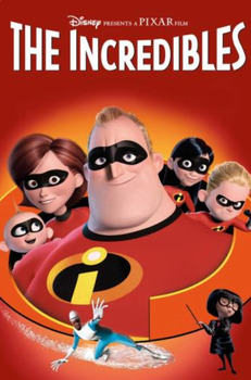 Preview of The Incredibles 1 Movie Guide Questions 100% in ENGLISH. | Chronological Order