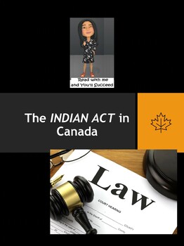Preview of The Indian Act in Canada CLOZE NOTES