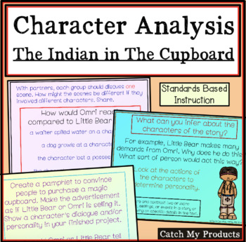 Preview of The Indian in The Cupboard Novel Study Character & Setting PROMETHEAN Board