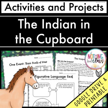 Preview of The Indian in the Cupboard | Activities and Projects | Worksheets and Digital