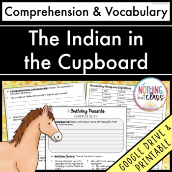 Preview of The Indian in the Cupboard | Comprehension Questions and Vocabulary by chapter
