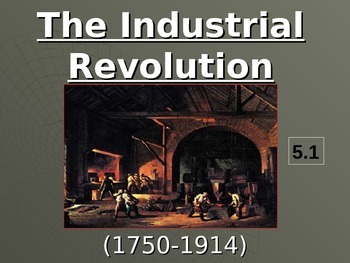 Preview of The Industrial Revolution Animated Powerpoint & Notes (5.1)