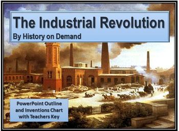 Preview of The Industrial Revolution PowerPoint - Guided Outline, & Inventors Chart