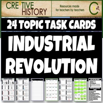 Preview of The Industrial Revolution History Task Cards