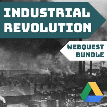 Preview of The Industrial Revolution Webquest Bundle