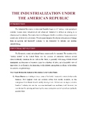 The Industrialization under The American Republic (Lesson 