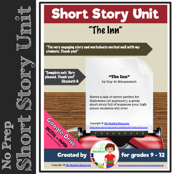 Preview of Short Story Unit: "The Inn" by Guy de Maupassant (Print + DIGITAL)