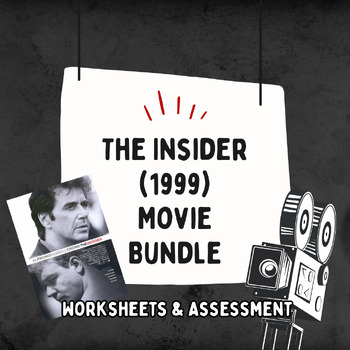 Preview of The Insider (1999) Movie Bundle (Worksheet & Multiple Choice Assessment)