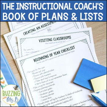 Preview of The Instructional Coach's Book of Plans & Lists: Checklists + Forms + Templates