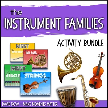 Preview of The Instrument Families - Activity BUNDLE