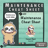 The Instrument Maintenance Cheat Sheet for Concert Band