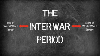 Preview of The Inter-War Period - The Treaty of Versailles