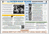 The Inter-War Years - Knowledge Organizer/ Revision Mat!