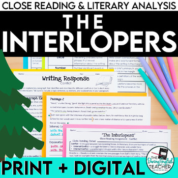 Preview of The Interlopers Close Reading Literary Analysis Assignment - PRINT & DIGITAL