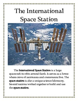 Preview of The International Space Station STEM Unit Lapbook