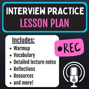 Preview of Interview Practice [Podcasting Lesson Plan]