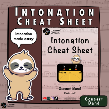 Preview of The Intonation Cheat Sheet for Concert Band