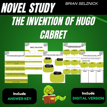 Preview of The Invention of Hugo Cabret by Brian Selznick Complete Novel Study Unit