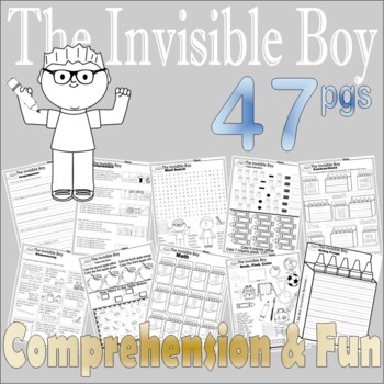 Preview of The Invisible Boy Back to School Read Aloud Book Companion Reading Comprehension