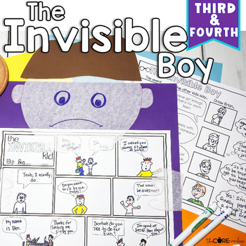 Preview of The Invisible Boy Read Aloud - Friendship - Reading Comprehension 3rd, 4th grade