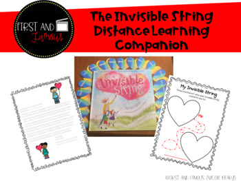 Preview of The Invisible String Distance Learning- Book Companion (Editable)