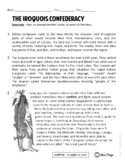 The Iroquois Confederacy Informational Text ELA Test Prep 