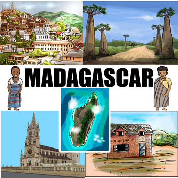 Preview of The Island of Madagascar Clipart | Southern coast of Africa