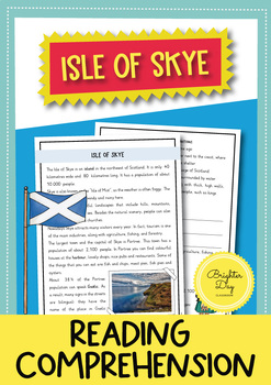 Preview of The Isle of Skye - reading comprehension for the English EFL/ESL class