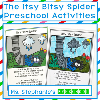 The Itsy Bitsy Spider by Ms Stephanies Preschool | TpT
