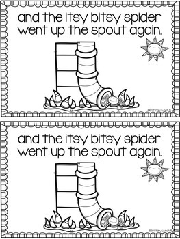 The Itsy Bitsy Spider Emergent Reader by Tickled Pink in Primary