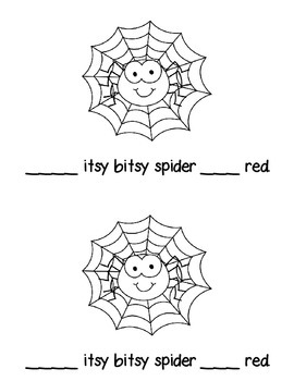 The Itsy Bitsy Spider Mini Reader by Alisha Kruzicki | TPT