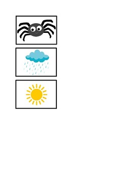 Preview of The Itsy Bitsy Spider Song Icons
