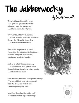 jabberwocky poem printable